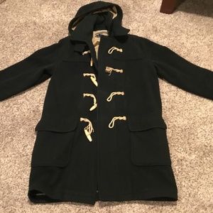 J. Crew Toggle Coat. Black. Gorgeous Wool Texture.